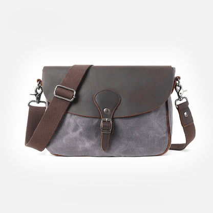 Waxed Canvas Messenger Side Bag #9110