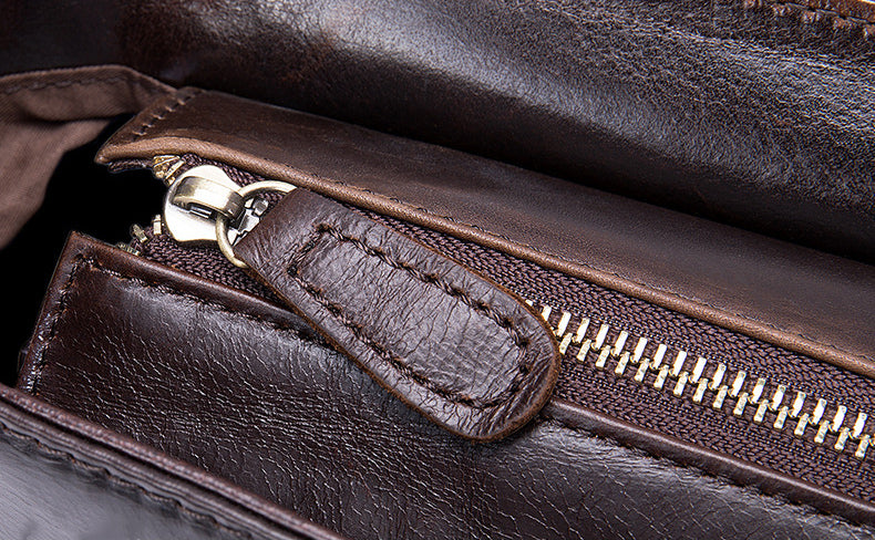 DEEPKEE® HANDMADE LEATHER BRIEFCASE #8942