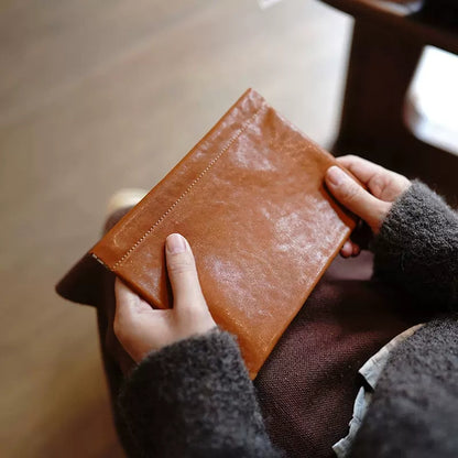 Handcrafted Leather Coin Purse & Card Organizer Wallet #D80591