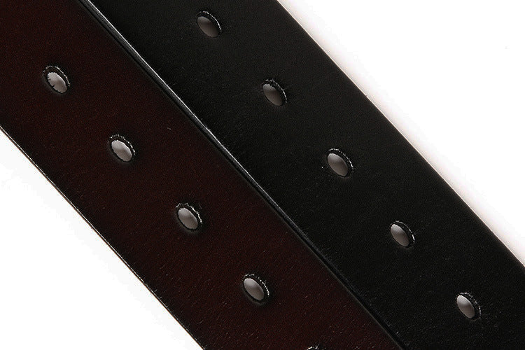 Navel nailhead vegetable tanned cowhide belt #211224