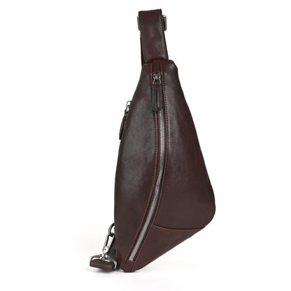 Leather Streamline Sling Bag #12045