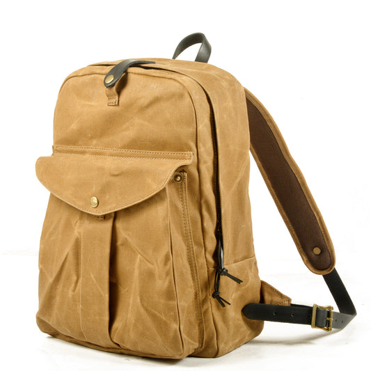 Outdoor canvas mountaineering backpack #5035