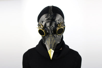 Steampunk Plague Bird Beak Mask Halloween Prom Party Headgear #HG079