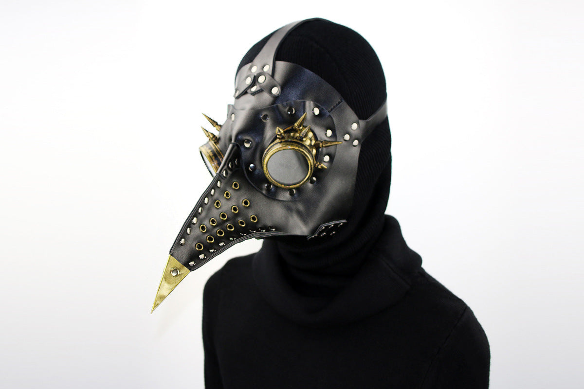 Steampunk Plague Bird Beak Mask Halloween Prom Party Headgear #HG079