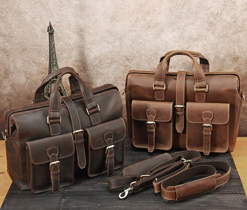 TOP GRAIN LEATHER BRIEFCASE BAG #3133