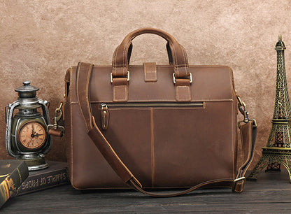 TOP GRAIN LEATHER BRIEFCASE BAG #3133