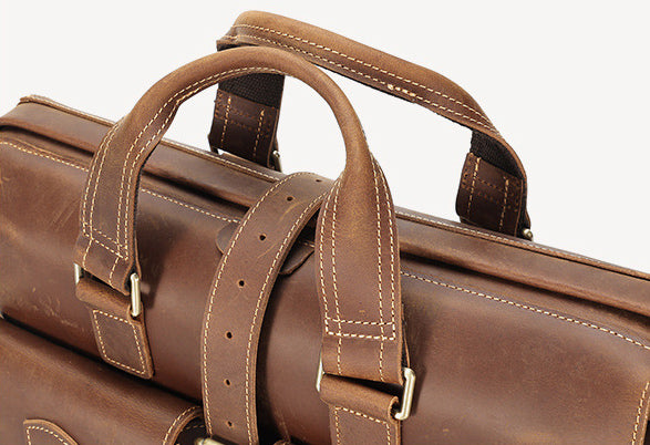 TOP GRAIN LEATHER BRIEFCASE BAG #3133