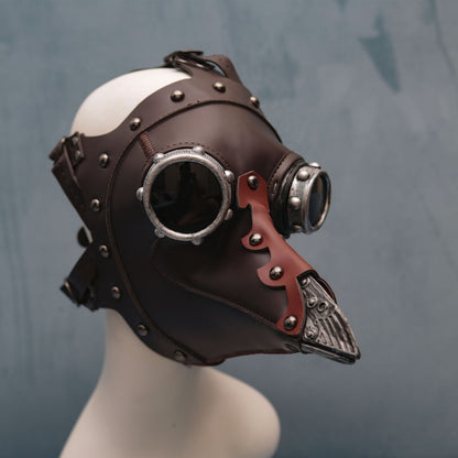 Deepkee cosplay PU Leather Plague Doctor Mask #HG103