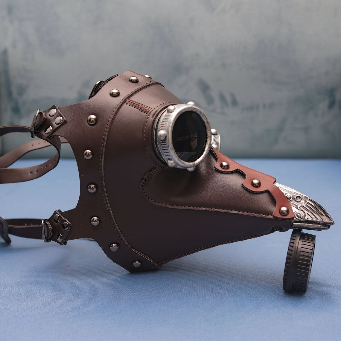 Deepkee cosplay PU Leather Plague Doctor Mask #HG103