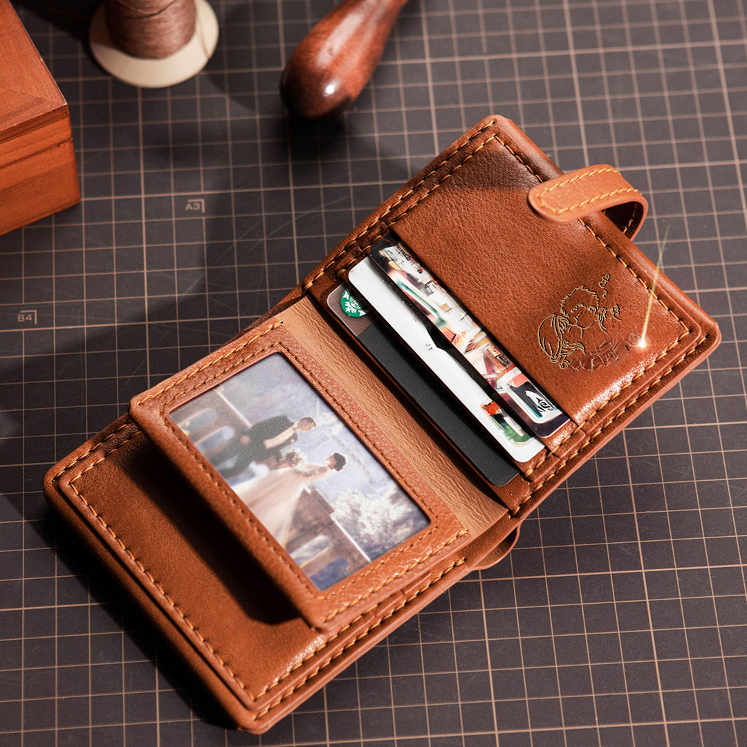 DIY Leather Wallet - Handmade Material Kit No.DC005