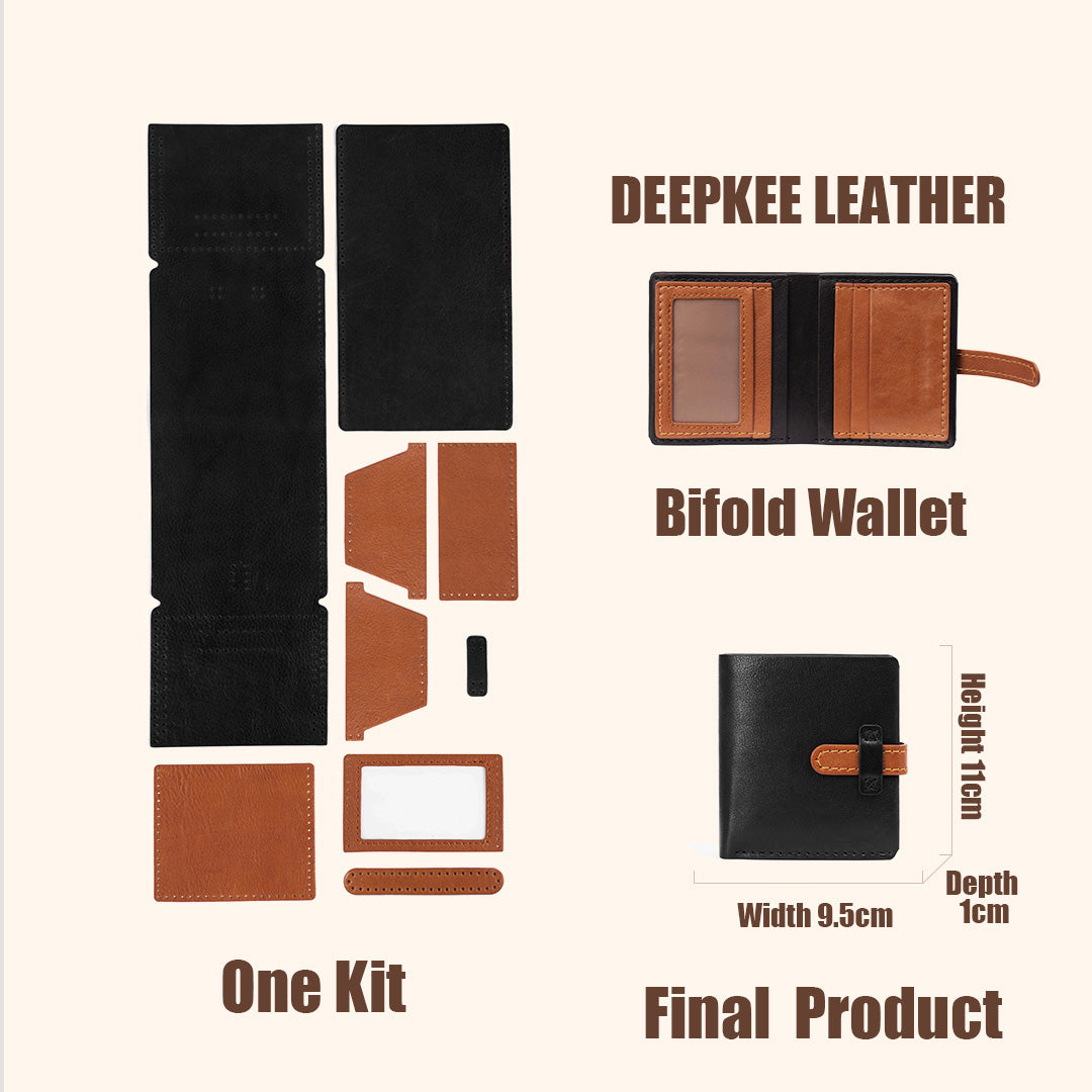 DIY Leather Wallet - Handmade Material Kit No.DC005