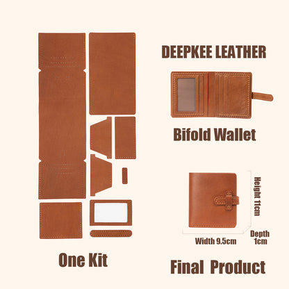 DIY Leather Wallet - Handmade Material Kit No.DC005