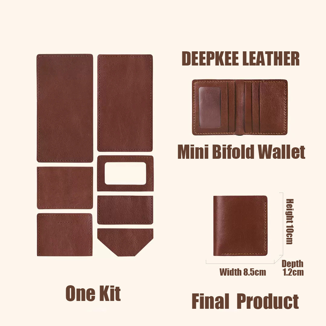 DIY Leather Wallet - Handmade Material Kit No.DC005