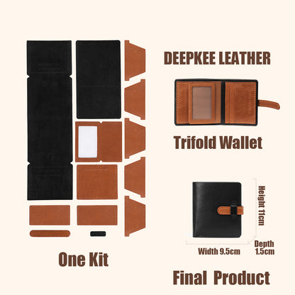 DIY Leather Wallet - Handmade Material Kit No.DC005