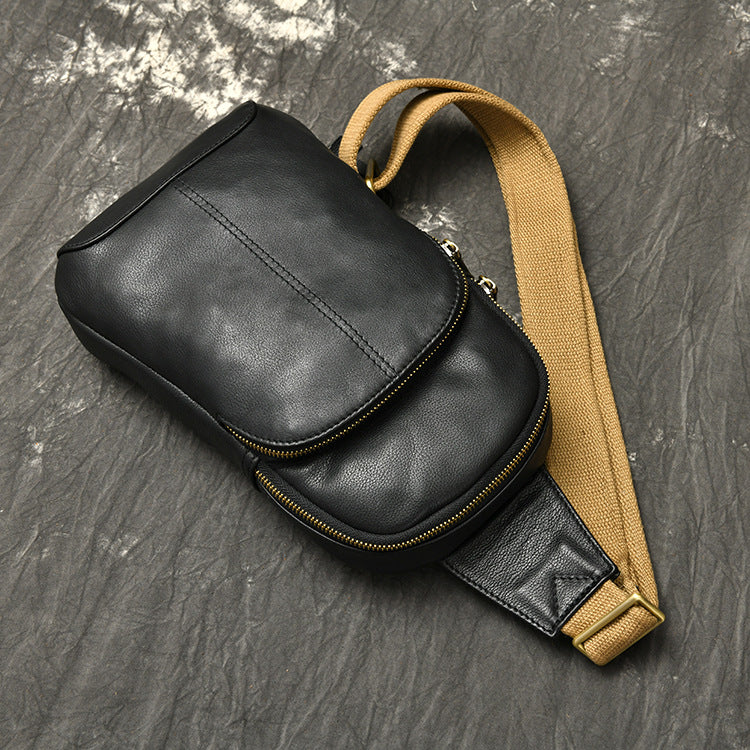 Leather Fitted Sling Bag No.3393