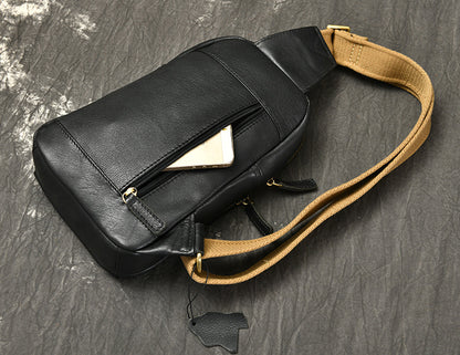 Leather Fitted Sling Bag No.3393