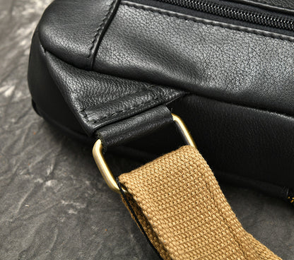 Leather Fitted Sling Bag No.3393