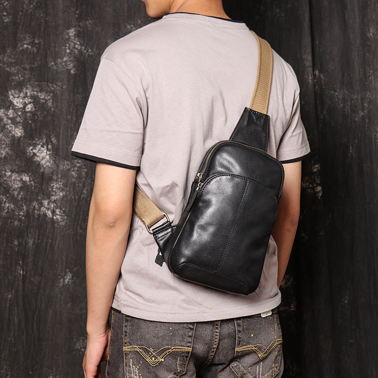 Leather Fitted Sling Bag No.3393