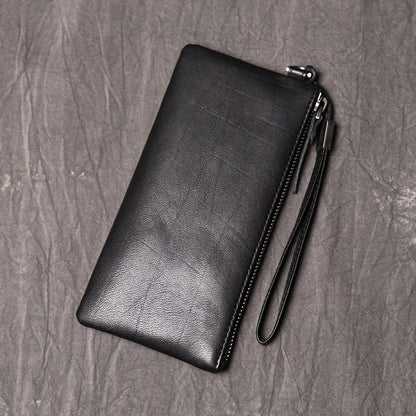 DEEPKEE HANDMADE | Soft & Thin Leather,  Long Phone Purse Holder Wallet No.L029