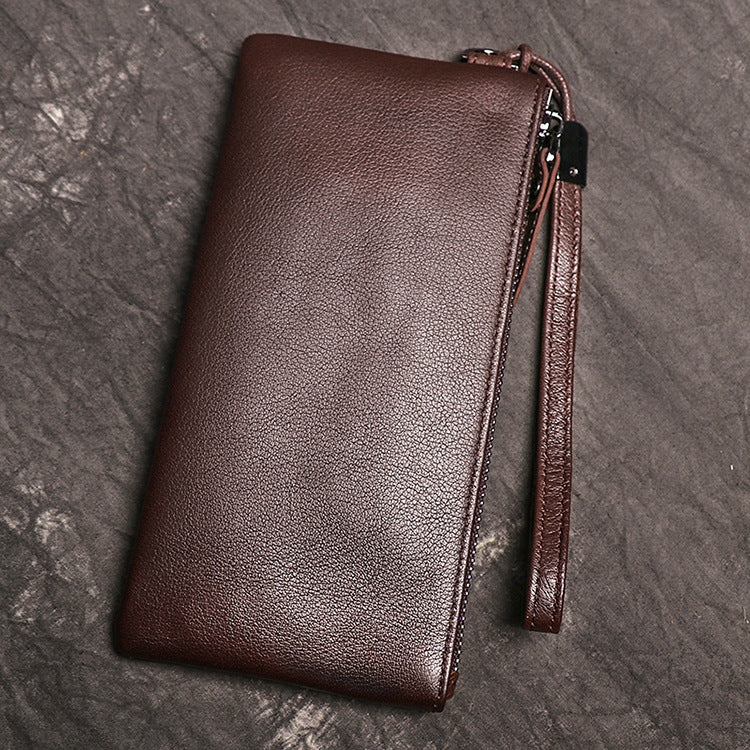 DEEPKEE HANDMADE | Soft & Thin Leather,  Long Phone Purse Holder Wallet No.L029