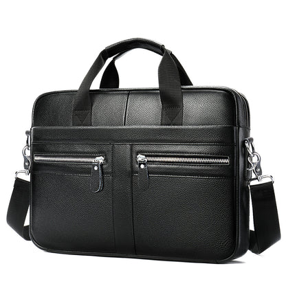 DEEPKEE LEATHER | 14 inch business briefcase No.2019A&2099