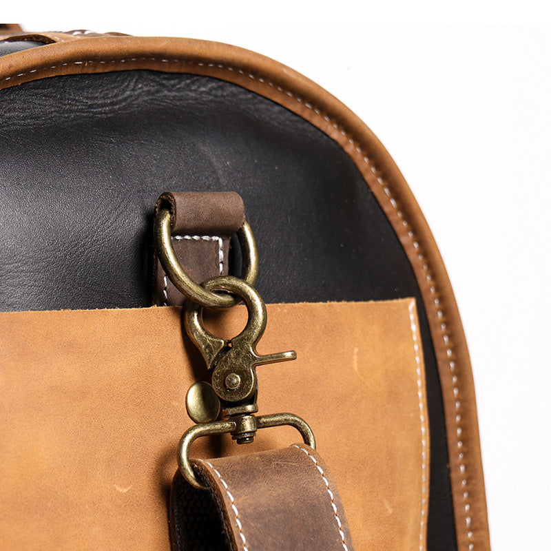 DEEPKEE LEATHER | Jerome CONTRAST WEEKEND BAG No.30168