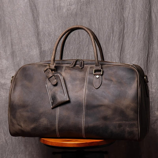 This is a picture about DEEPKEE LEATHER | The Lincoln Travel Bag No.30075 gery