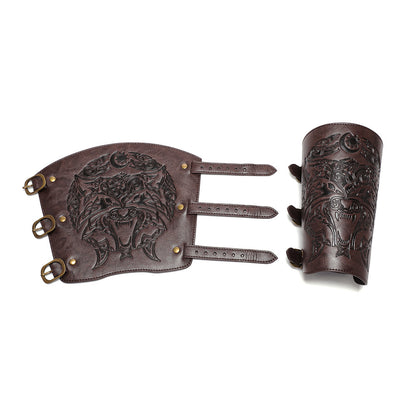 DEEPKEE Scandinavian Viking Style Embossed Armband FAS052