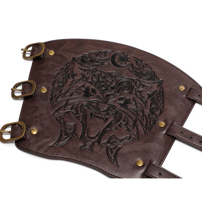 DEEPKEE Scandinavian Viking Style Embossed Armband FAS052