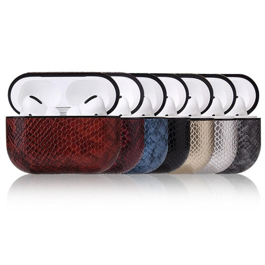Airpods Pro Case Personalized Python PU Leather Monogram Customized Gift