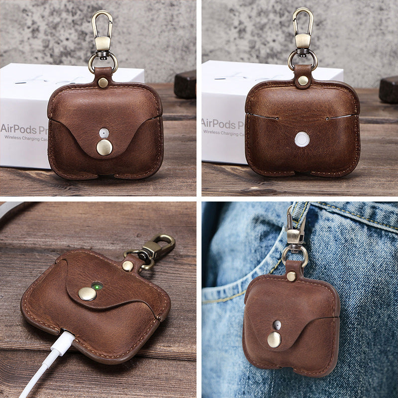 Best Personalized Custom Cover Leather AirPods Pro Case