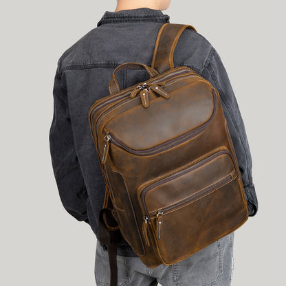 Leather Satchel Backpack #1430