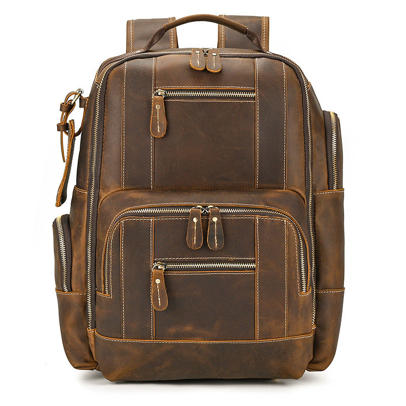 Dwight 18'' Cowhide Laptop Rucksack Backpack No9517