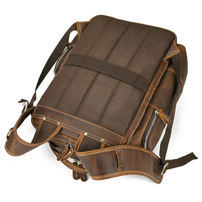 Dwight 18'' Cowhide Laptop Rucksack Backpack No9517