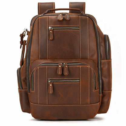 Dwight 18'' Cowhide Laptop Rucksack Backpack No9517