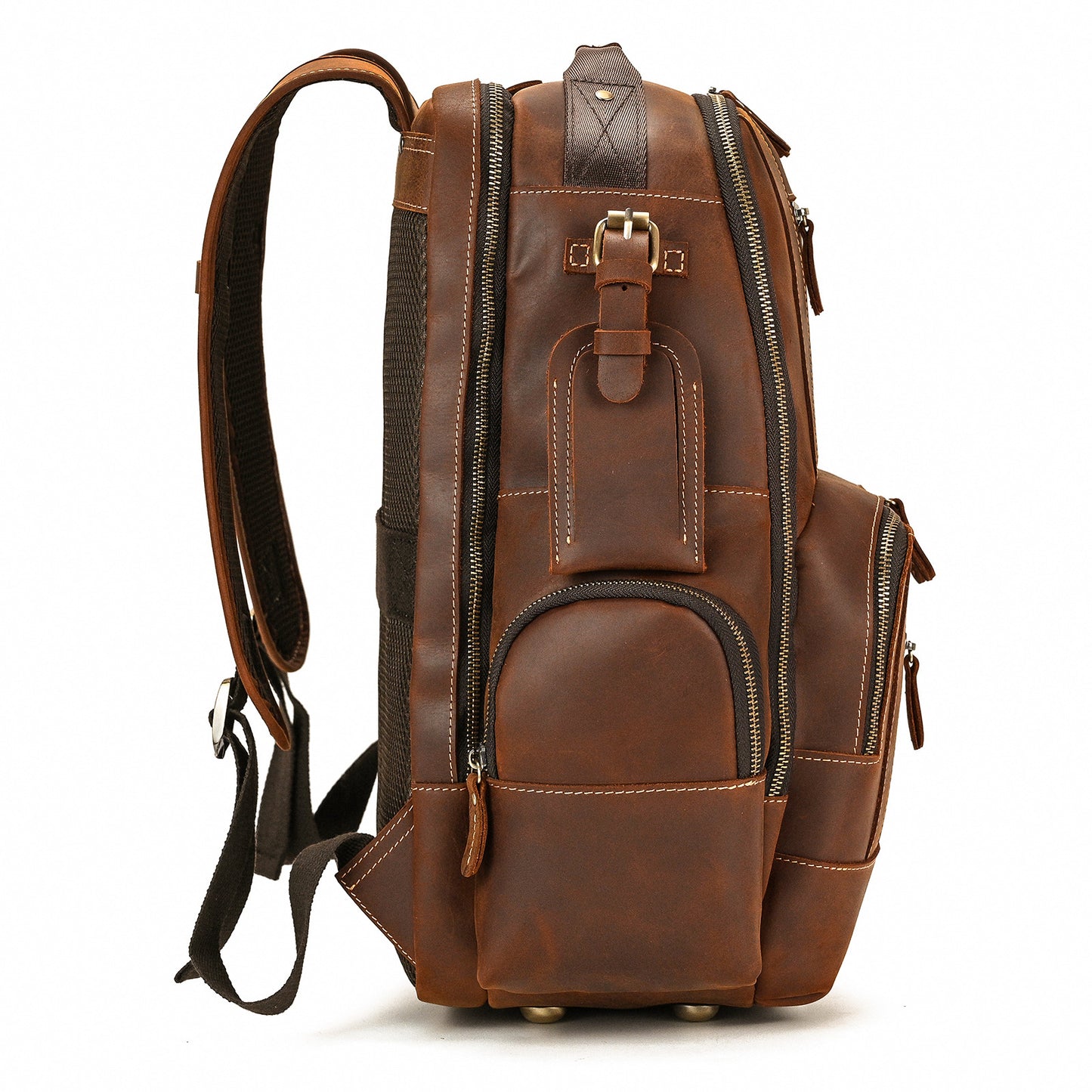 Dwight 18'' Cowhide Laptop Rucksack Backpack No9517