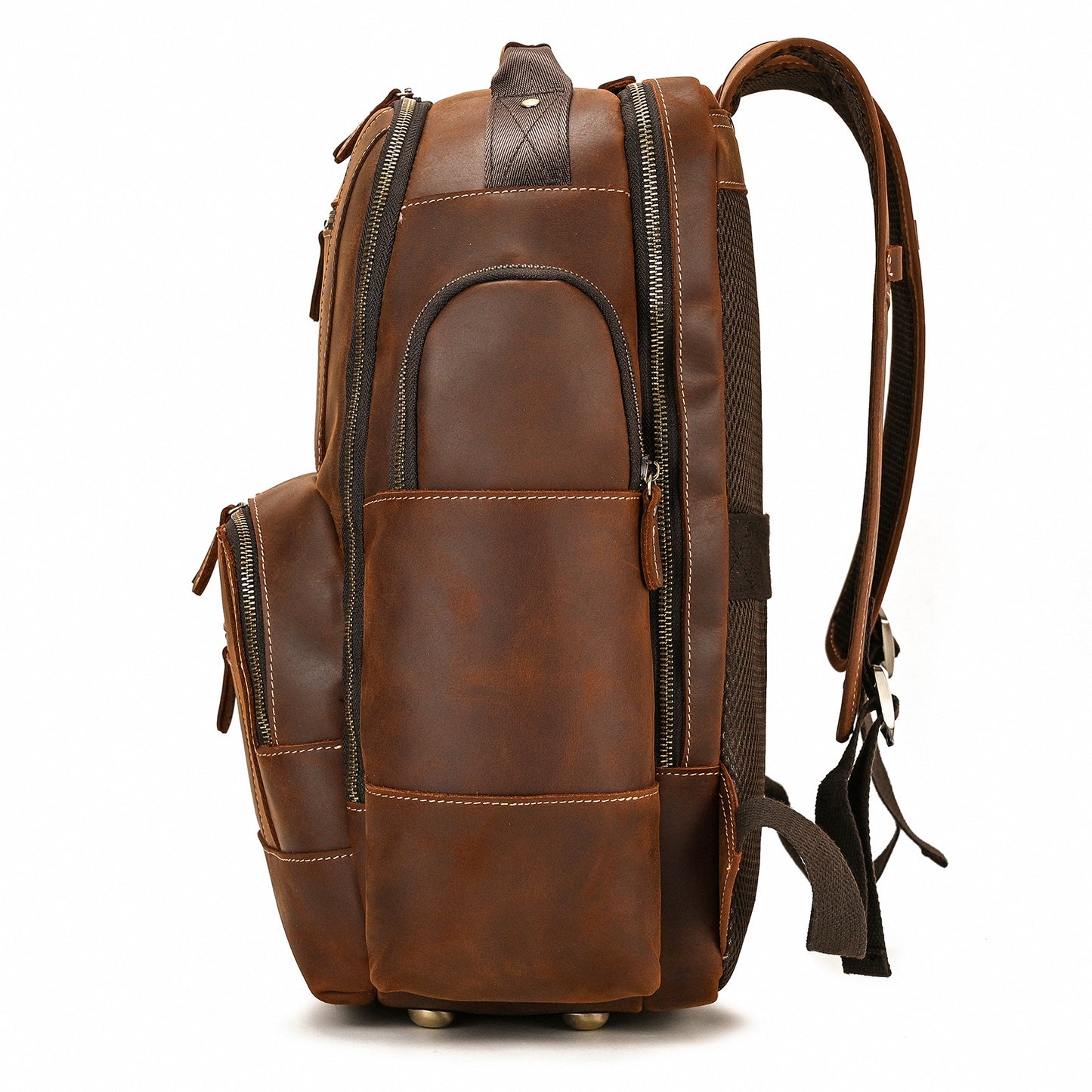 Dwight 18'' Cowhide Laptop Rucksack Backpack No9517