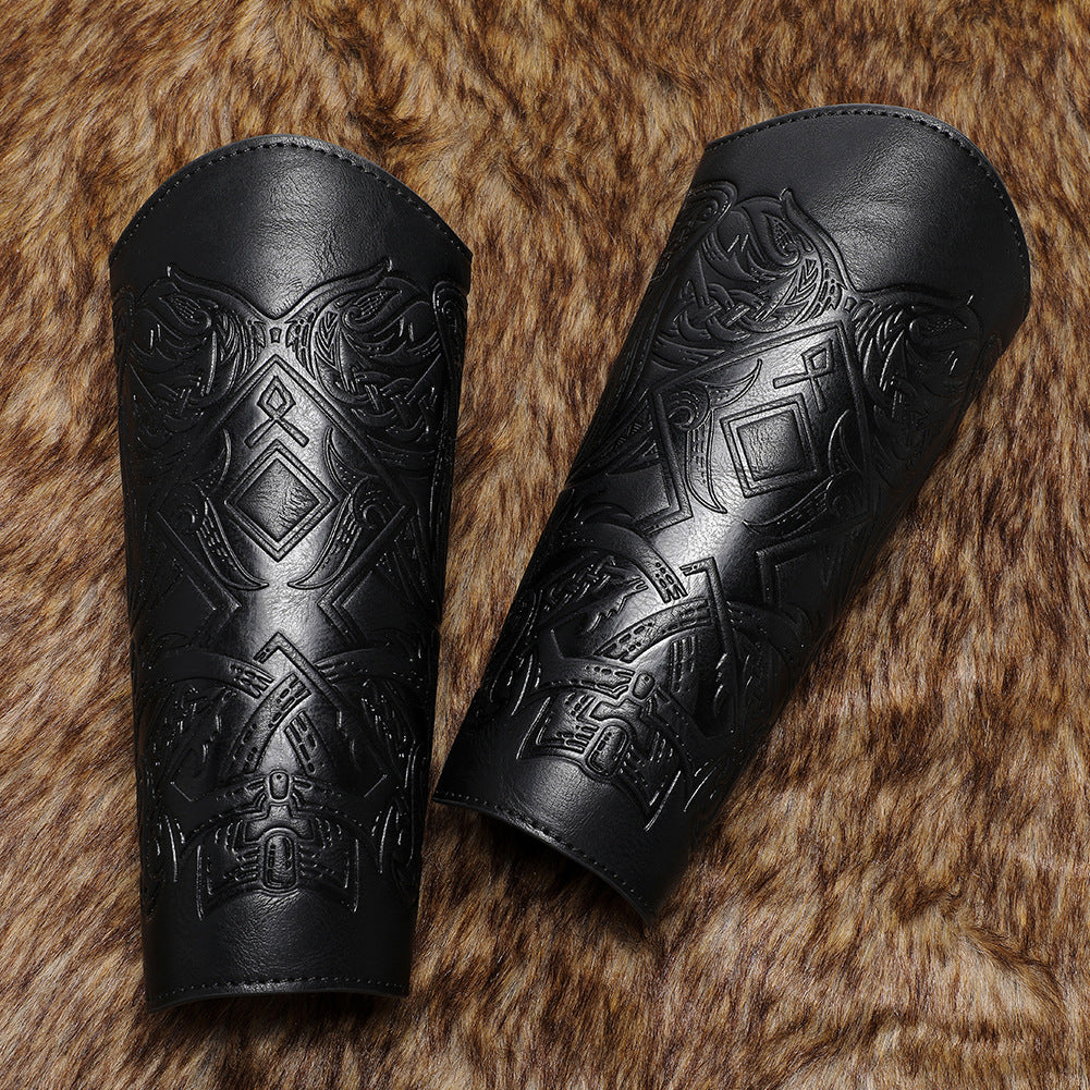 Nordic Viking Wristguard Medieval Renaissance COSPLAY Props Arm Guards FAS053