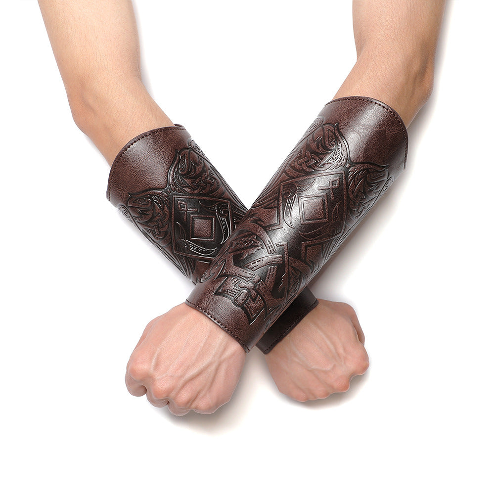 Nordic Viking Wristguard Medieval Renaissance COSPLAY Props Arm Guards FAS053