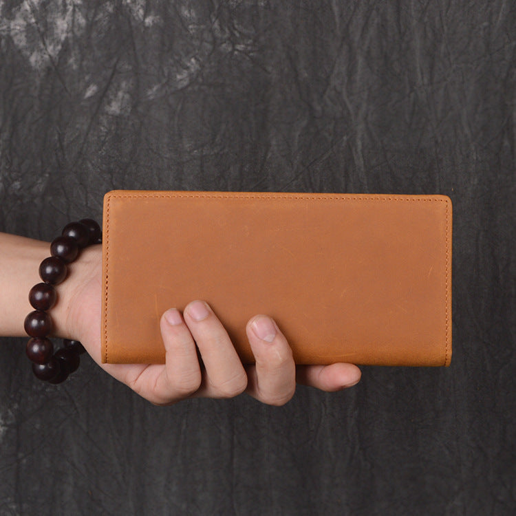 DEEPKEEE HANDMADE | Crazy Horse Leather Suit Wallet No.L196_1