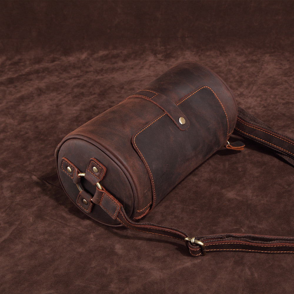 Vintage Leather Cylindricity Crossbody Bags No.SF061