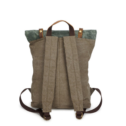 Deepkee Retro Travel Canvas Backpack #5191_1