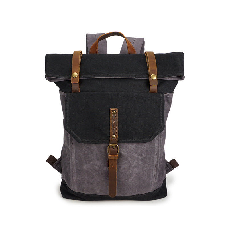 Deepkee Retro Travel Canvas Backpack #5191_1