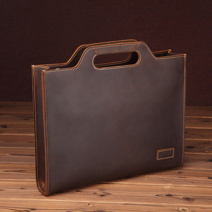 Slim Briefcase DEEPKEE LEATHER 2 Folio No.SF046