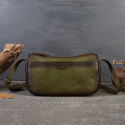 Unisex Leather Boston Bag No.9096