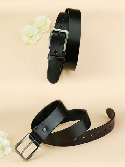 Genuine Leather Black Fashion Belt Formal Leather Belt Casual Belt for Men