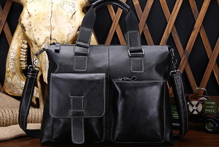 Vintage Leather Mens Briefcase Business Briefcase Cool Work Briefcase For Men