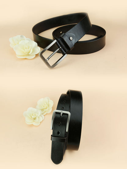 Black Genuine Leather Black Fashion Belt Formal Leather Belt Casual Belt for Men