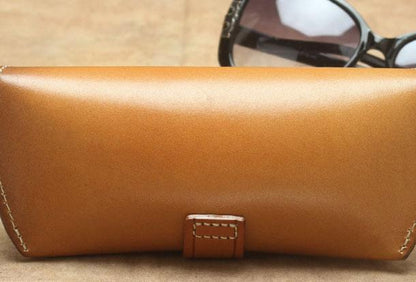 Handmade Mens Leather Glasses Case Glasses Box Glasses Holder For Men