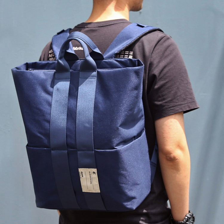 Cool Polyester Fibre Men's Fashion Large Blue Backpack Travel Handbag For Men